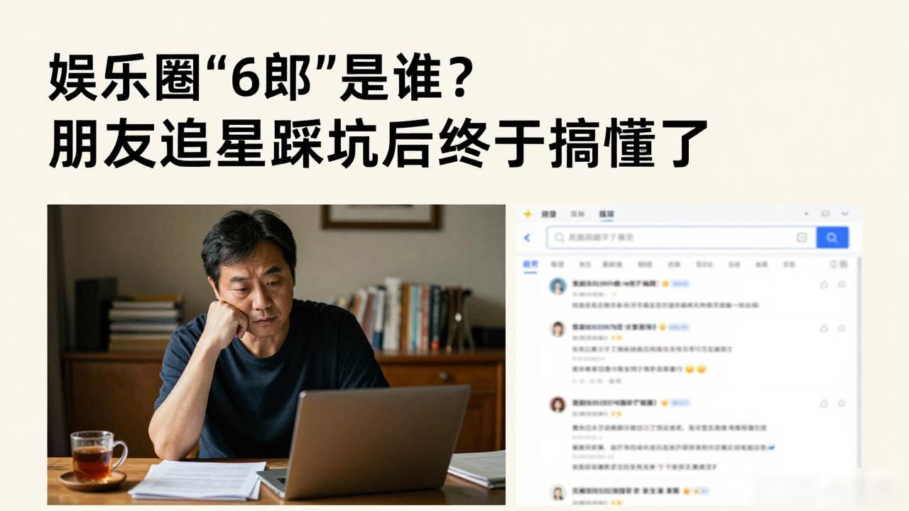 娱乐圈“6郎”是谁？朋友追星踩坑后终于搞懂了