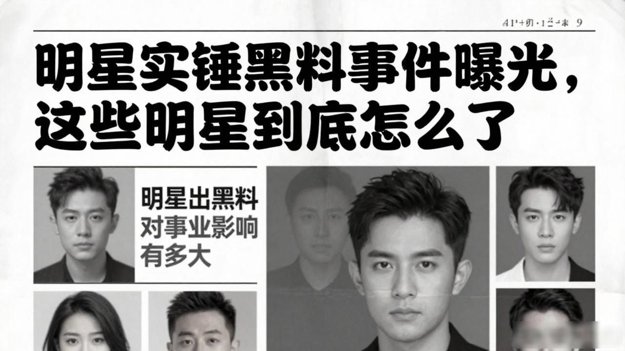 明星实锤黑料事件曝光，这些明星到底怎么了